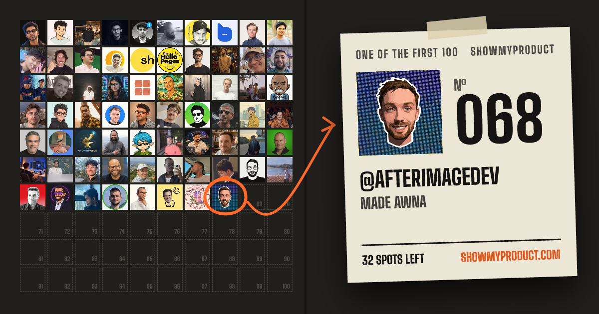 №068 of the First 100: @AfterimageDev, circled in the class photo