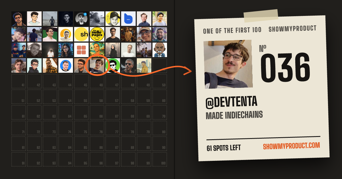 №036 of the First 100: @DevTenta, circled in the class photo