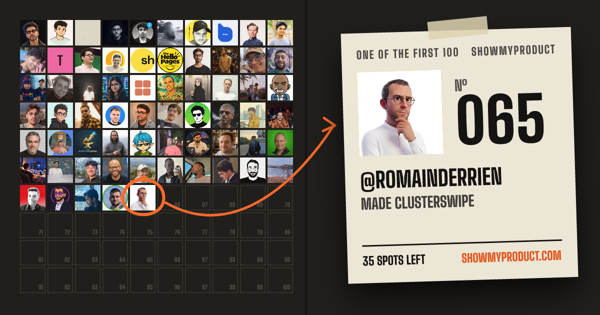 №065 of the First 100: @RomainDerrien, circled in the class photo